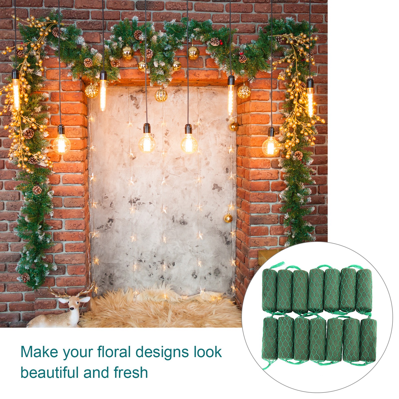 14-Section Irregular Floral Foam Wedding Arch Table Flower Arrangement Supply