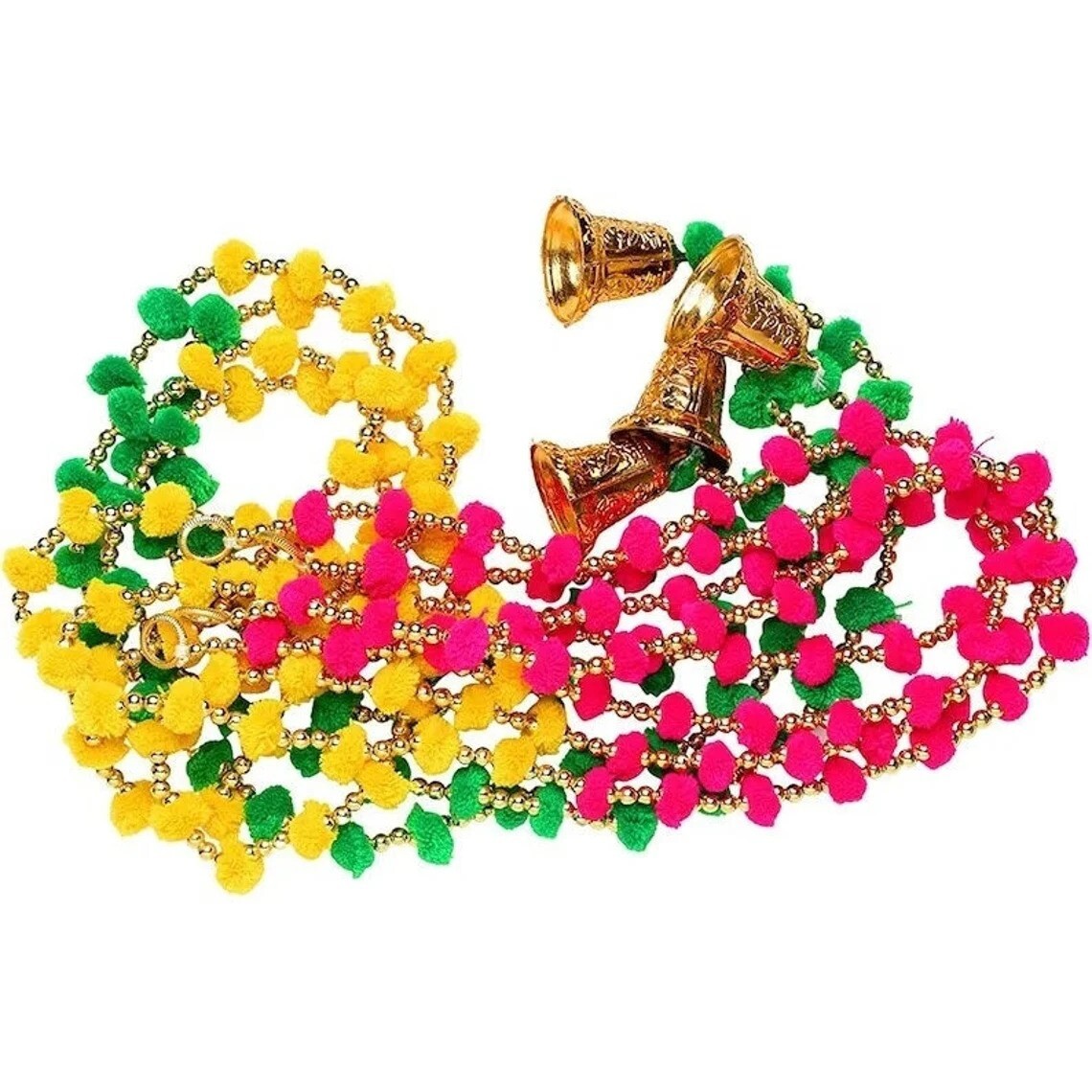 Indian Wedding home Decor Artificial marigold Flower Garlands Strings