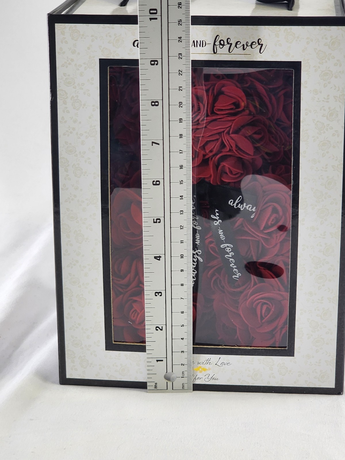 Red Rose Bear – “Always & Forever” Flower Bear in Gift Box