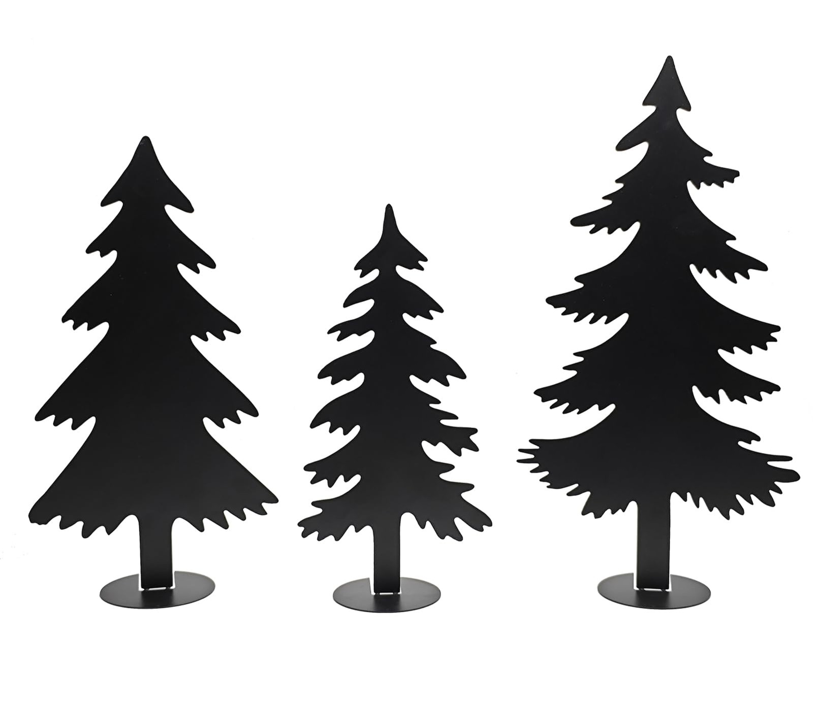 Farmhouse Metal Pine Tree Decor – Rustic Minimalist Cabin Woodland Forest Acc…