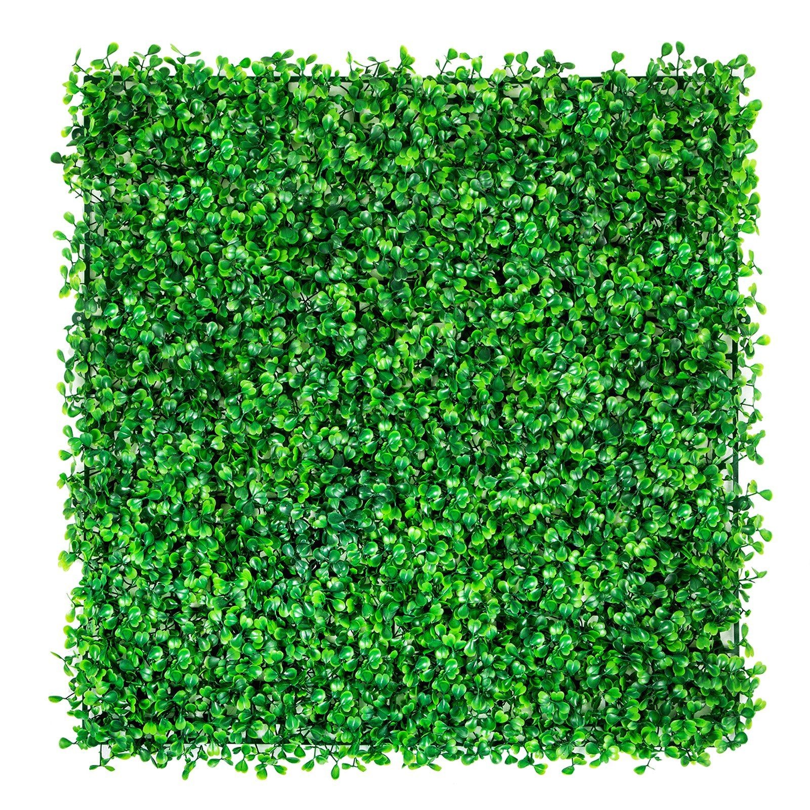 12pcs 10x10in Dense-Foliage PE Boxwood Panels Outdoor Indoor Privacy Screen