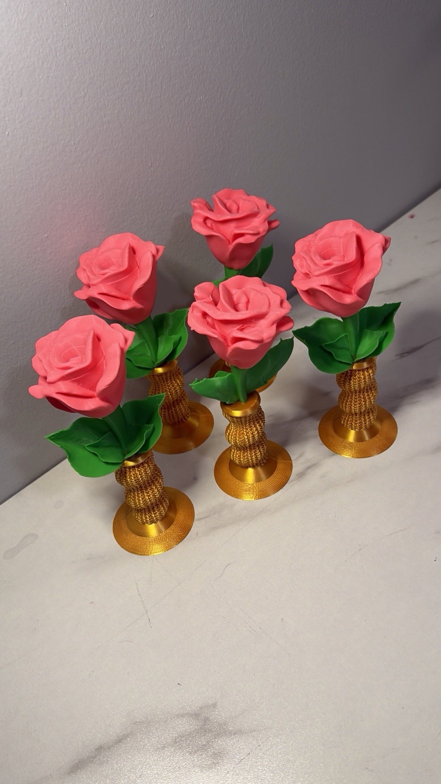 3d Printed Forever Rose 2 Pack