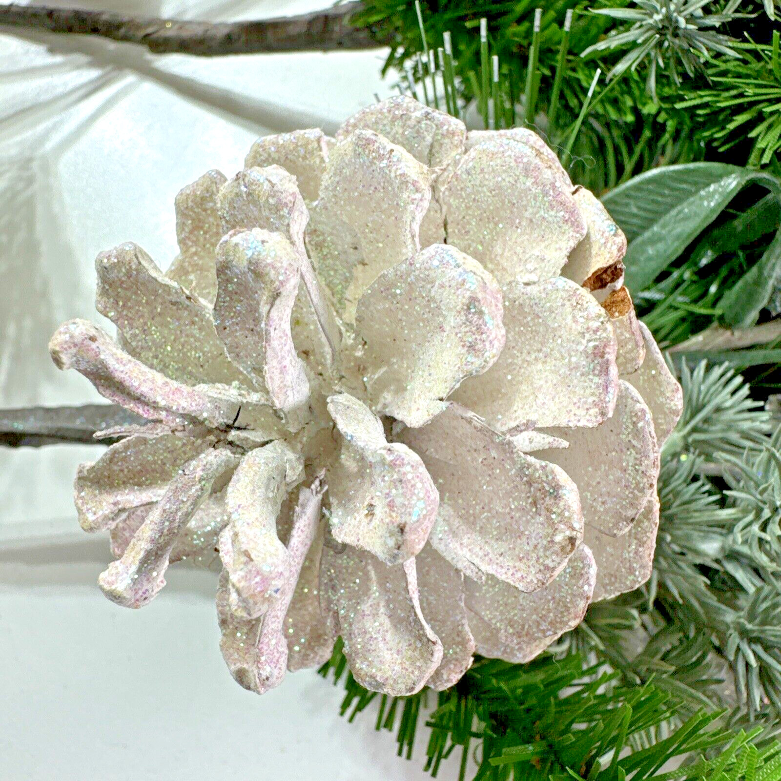 17X ESTATE Vintage ICY Stems Faux Branches Assorted Vase CHRISTMAS DECOR