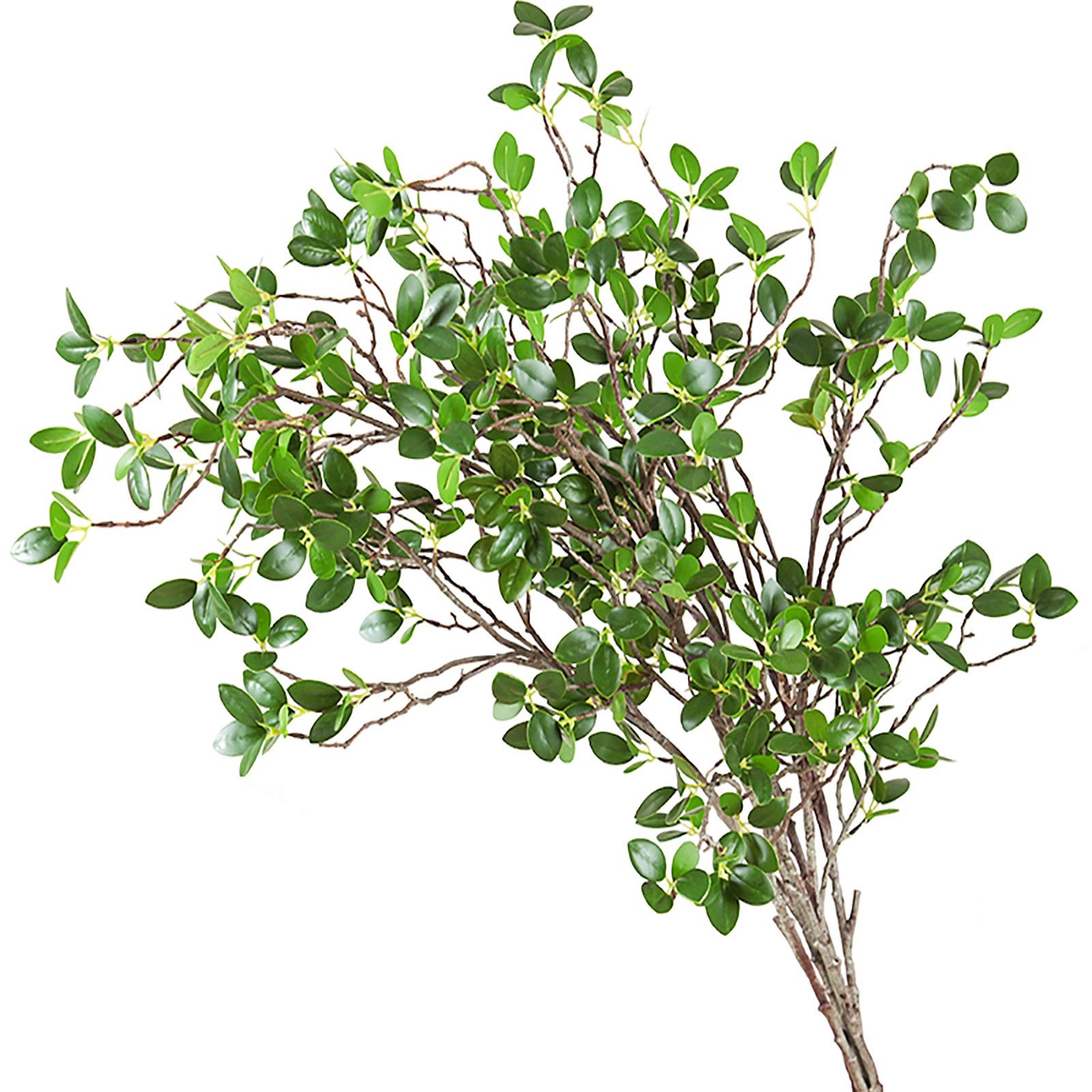 4 Pack 43″ Artificial Eucalyptus Greenery Stems Faux Fern Branches Decor