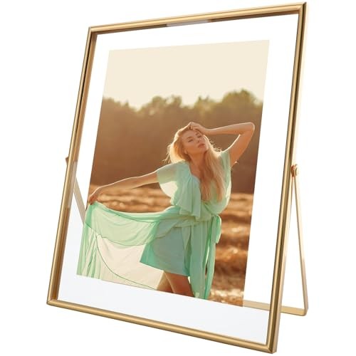 Gold Floating Frame (8×10 inches, Vertical), For Picture 7×9, 8″×10″ Gold(U)