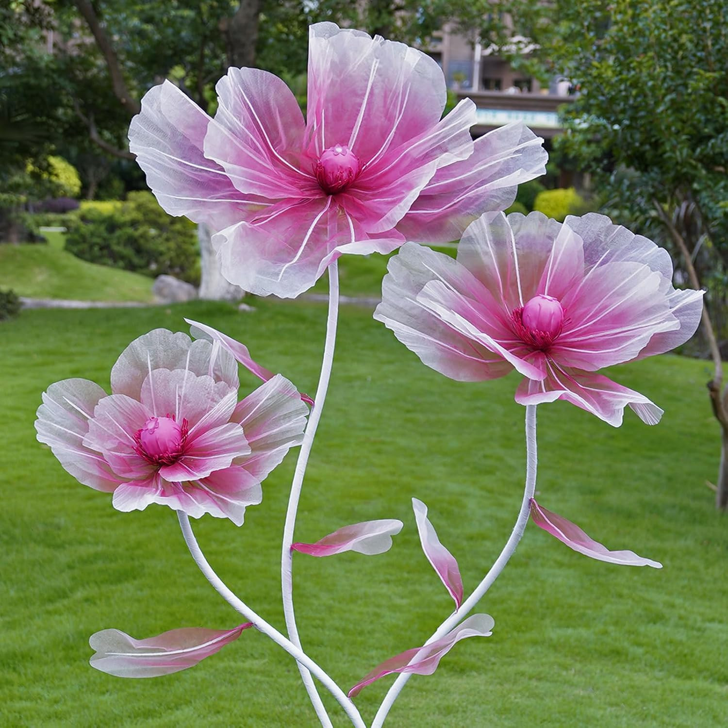 Giant Flowers for Decoration with Stand,Oversized Artificial Flowers for Wedding