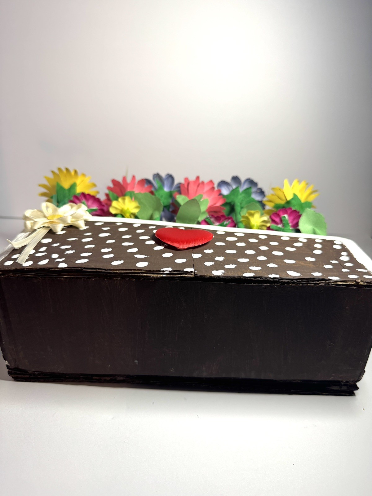 Handmade Floral Flower Basket Arrangement Centerpiece Home Decor Unique Gift