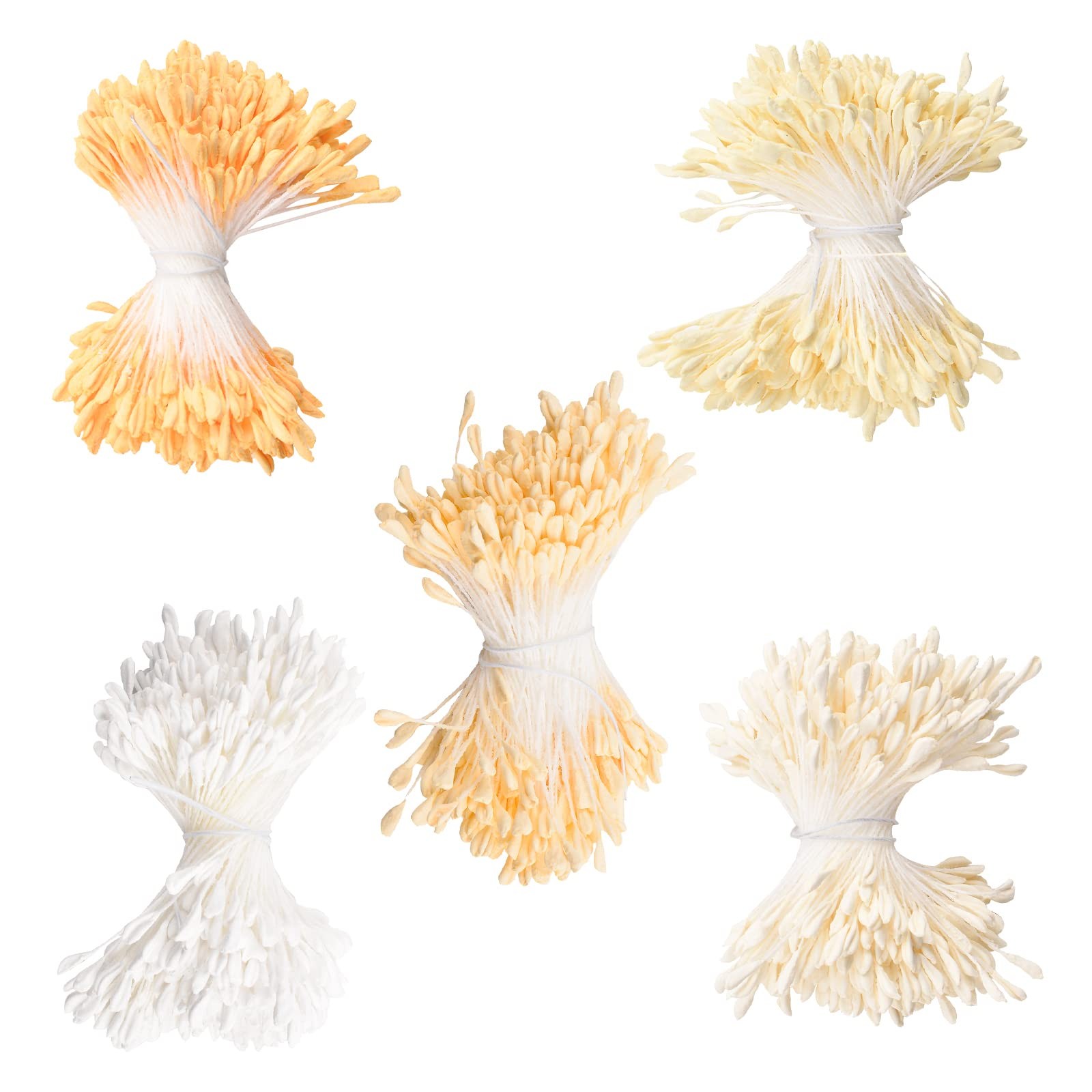 1700 Pcs Stamens for Crafts, Matte Malt-Shaped Simulated Stamens for Artifici…