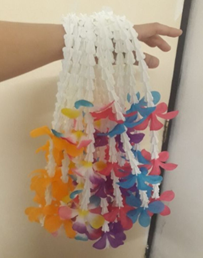 Garland Leis Flower Thai Necklace Hawaiian Luau Party Boxing Wreath Random Color