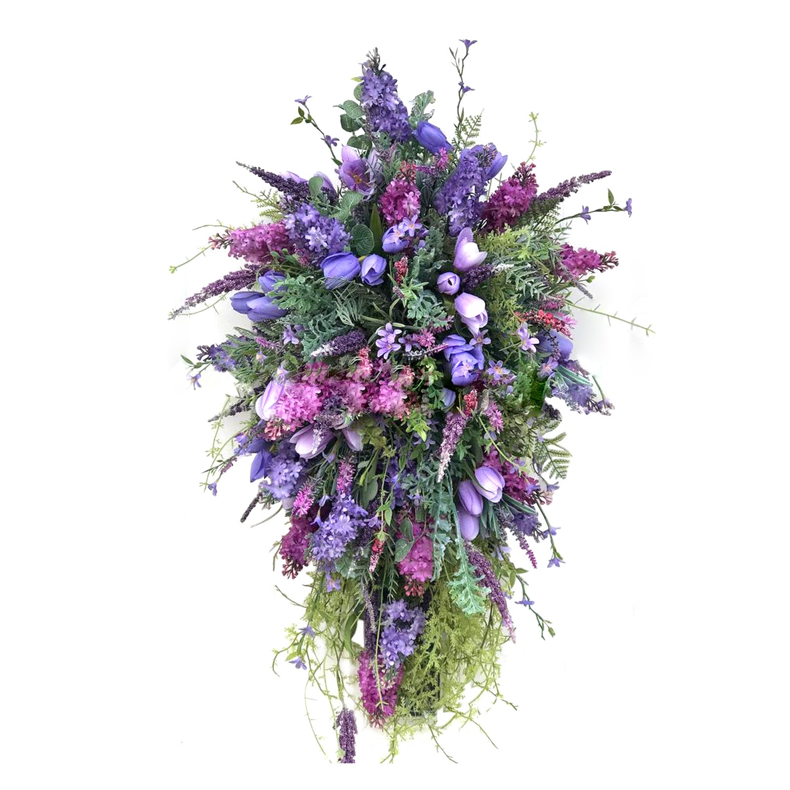 Small Purple Spring Wreath Style A Floral