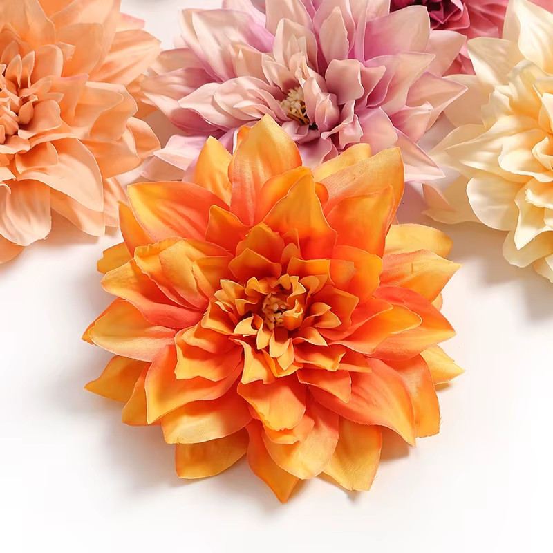 5/10pcs 15cm Artificial Dahlia Flowers Chrysanthemum Handmade DIY Home Decor NEW