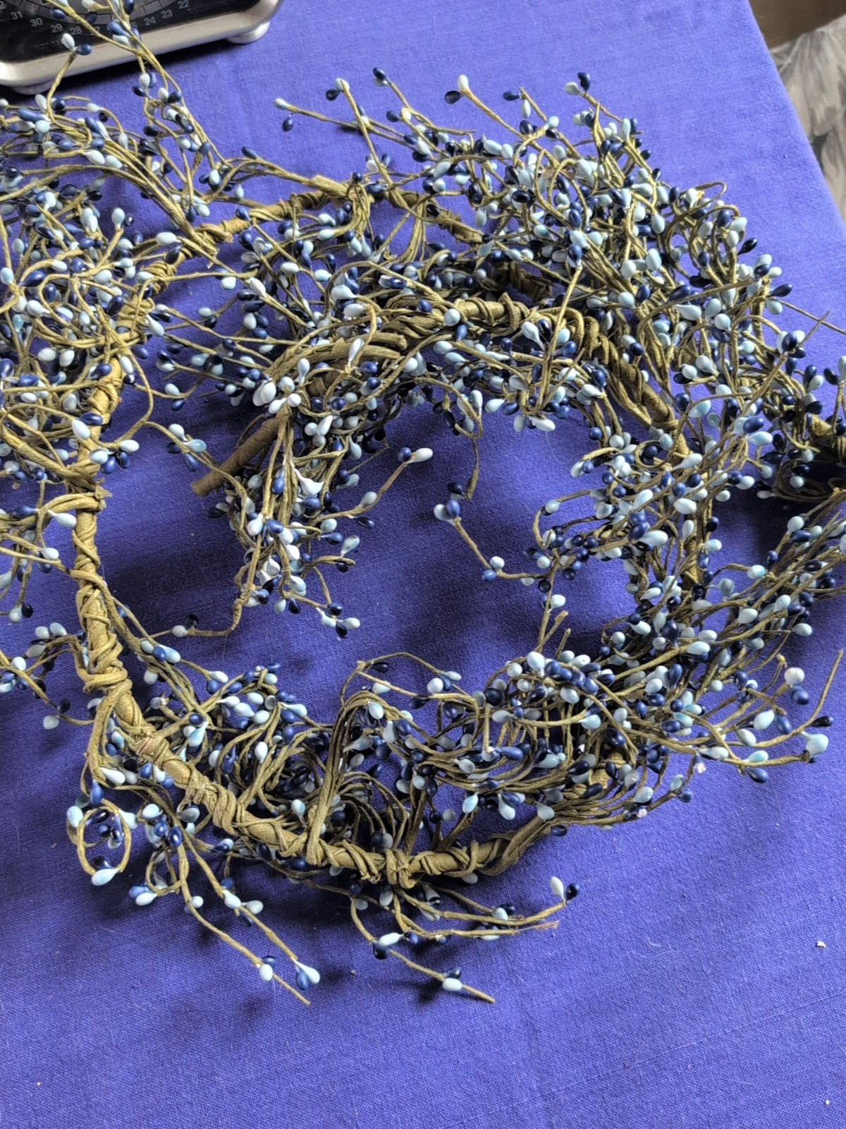 Berry Garland / Country Blue Berry Garland / Wedding Garland Blueberry 4 Ft Swag