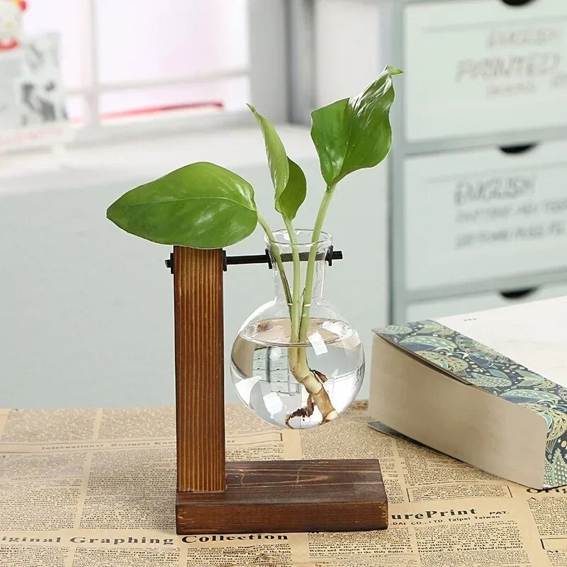 Terrarium Vasevase Decoration Home Bonsai Flower Plant Vases Vintage Flower Pot