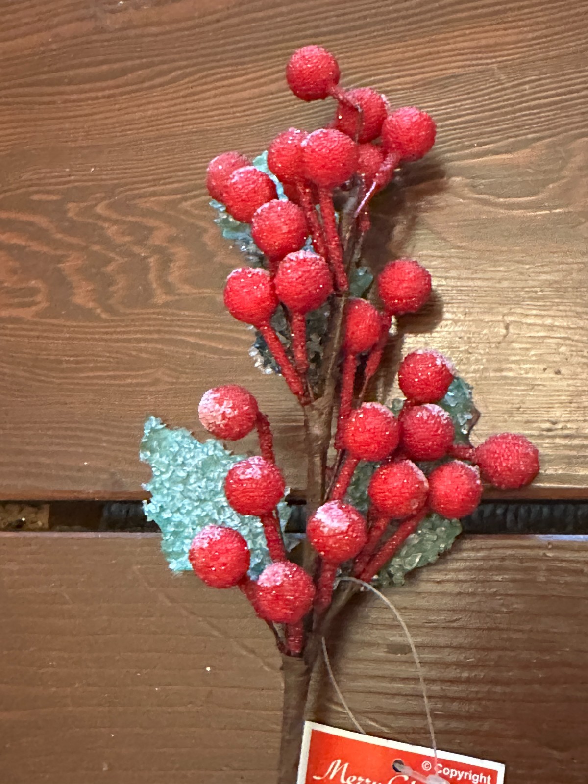 Set of 2 Holly Berry Picks or Sprays