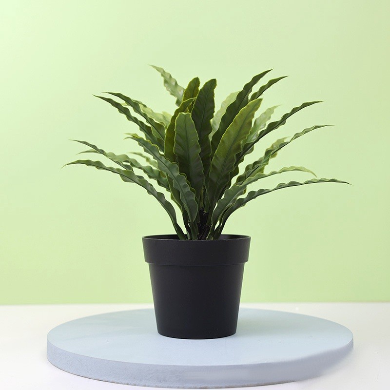 Potted Green Bonsai Plants Home Garden Small Tree Ornament Artificial Grass