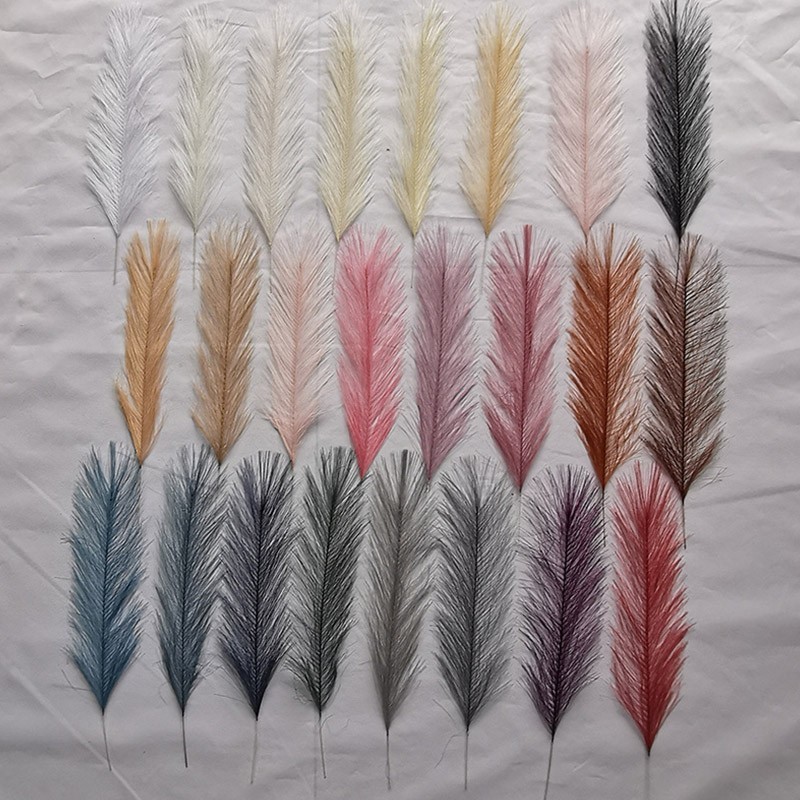 10-100PCS Artificial Pampas Grass Bouquet – Fluffy Boho Reed Stems for Wedding,