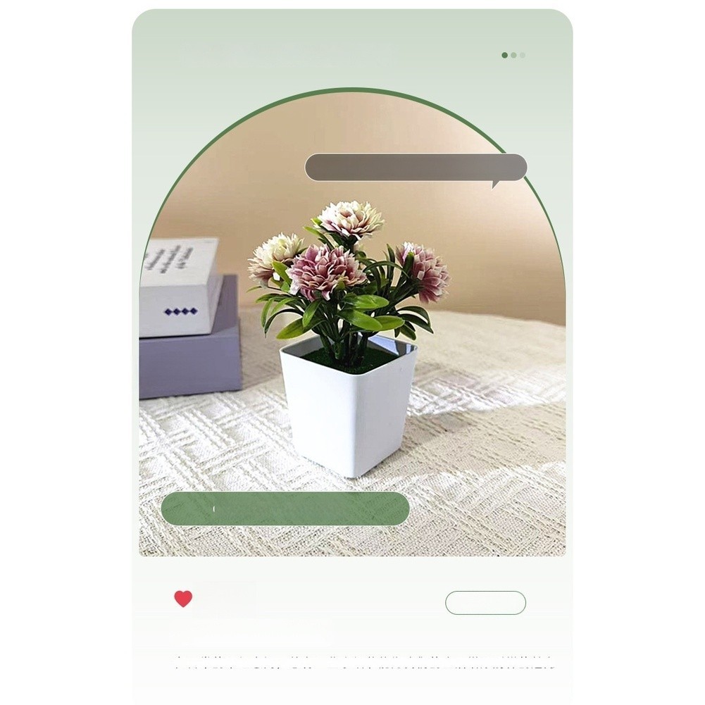 Elegant Fake Flower Display for Home Office Study Tabletop Indoor Decoration