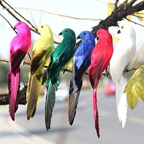 7.8″ Realistic Red Foam Feathered Parrot Clip-On for Costumes & Decor