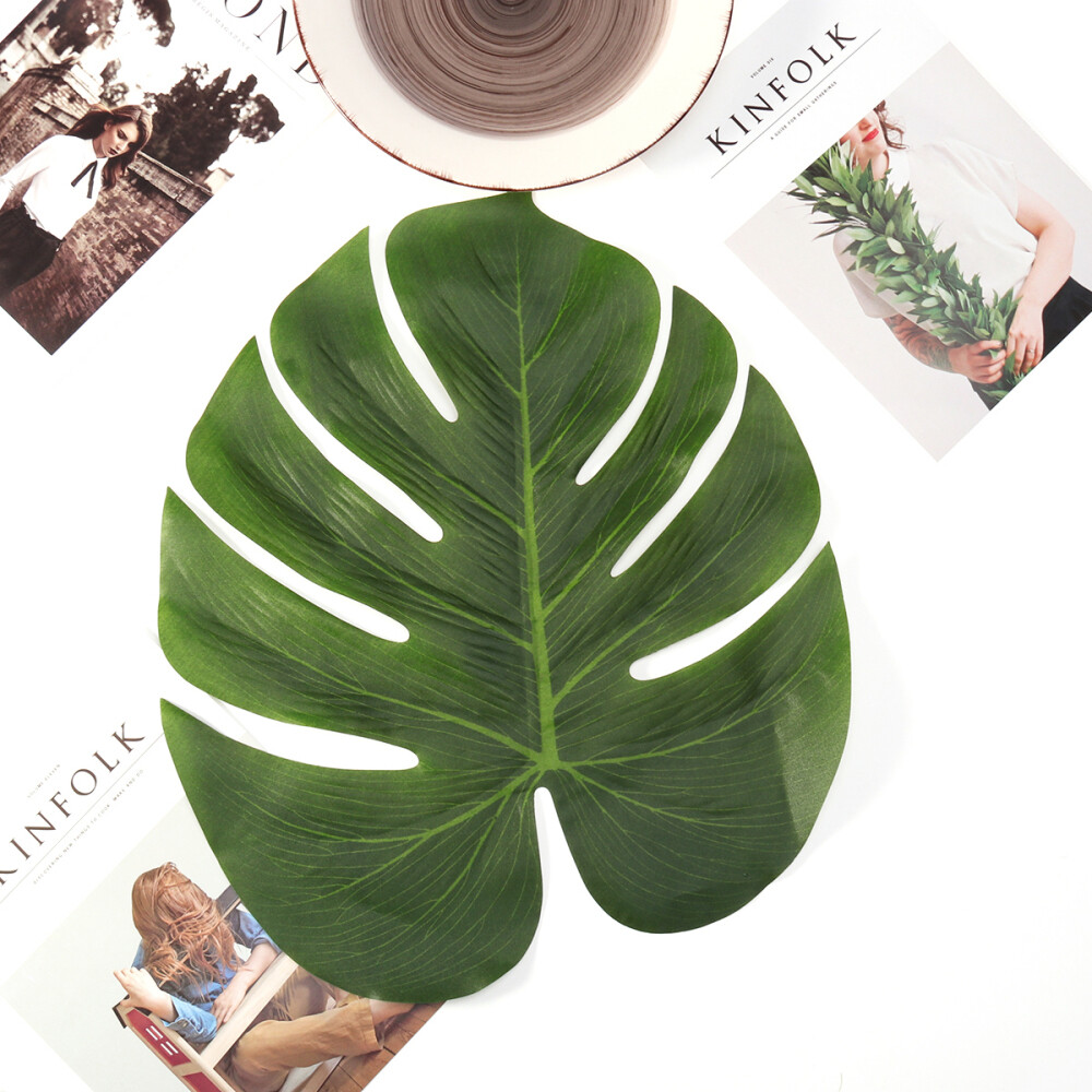30PCS Artificial Palm Leaves Large Palm Leaves Hawaiian Leaves Decorations