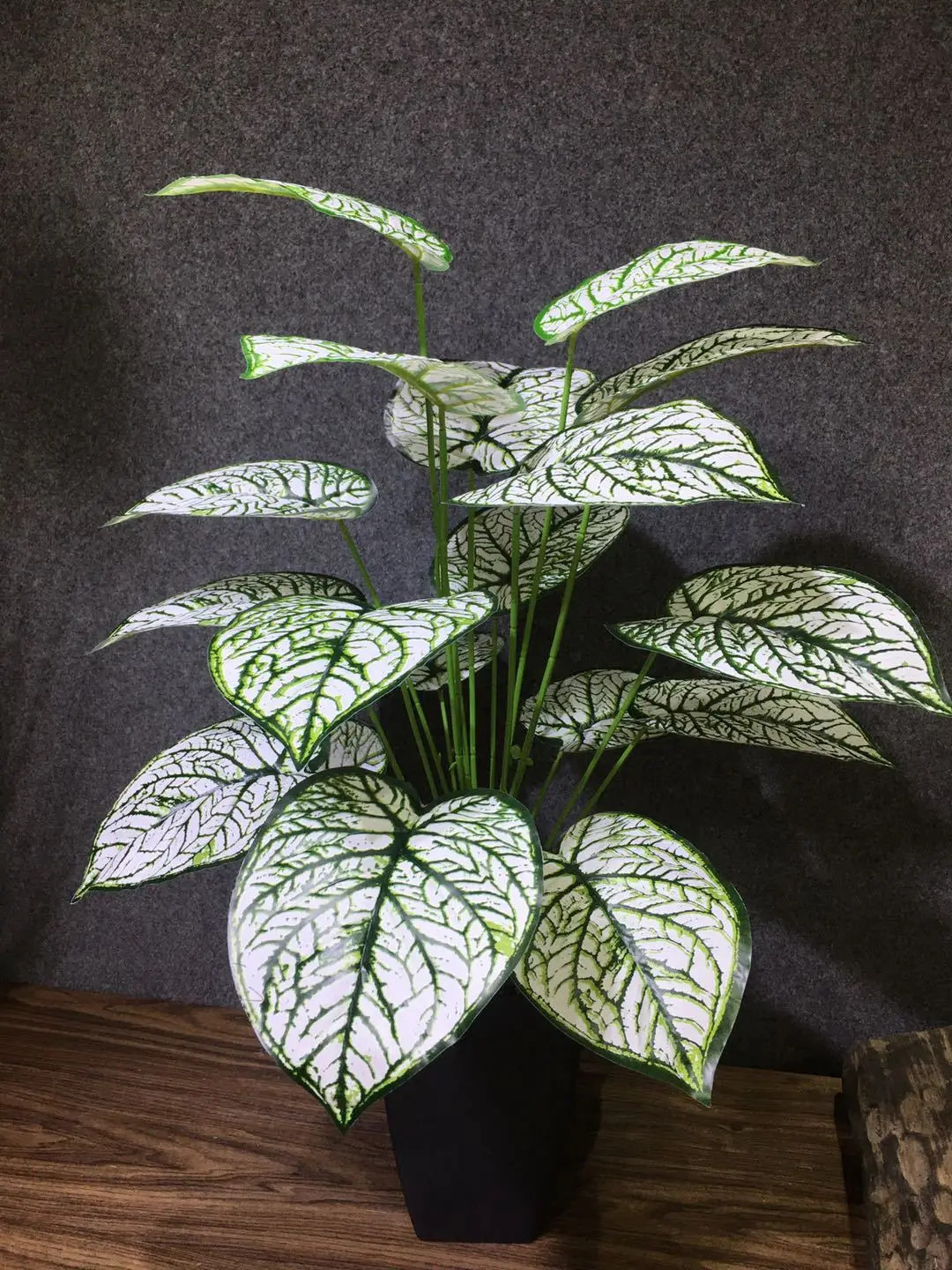 75CM 18Leaves Artificial Palm Tree Large Tropical Plants Shrub Rare Fake Flower