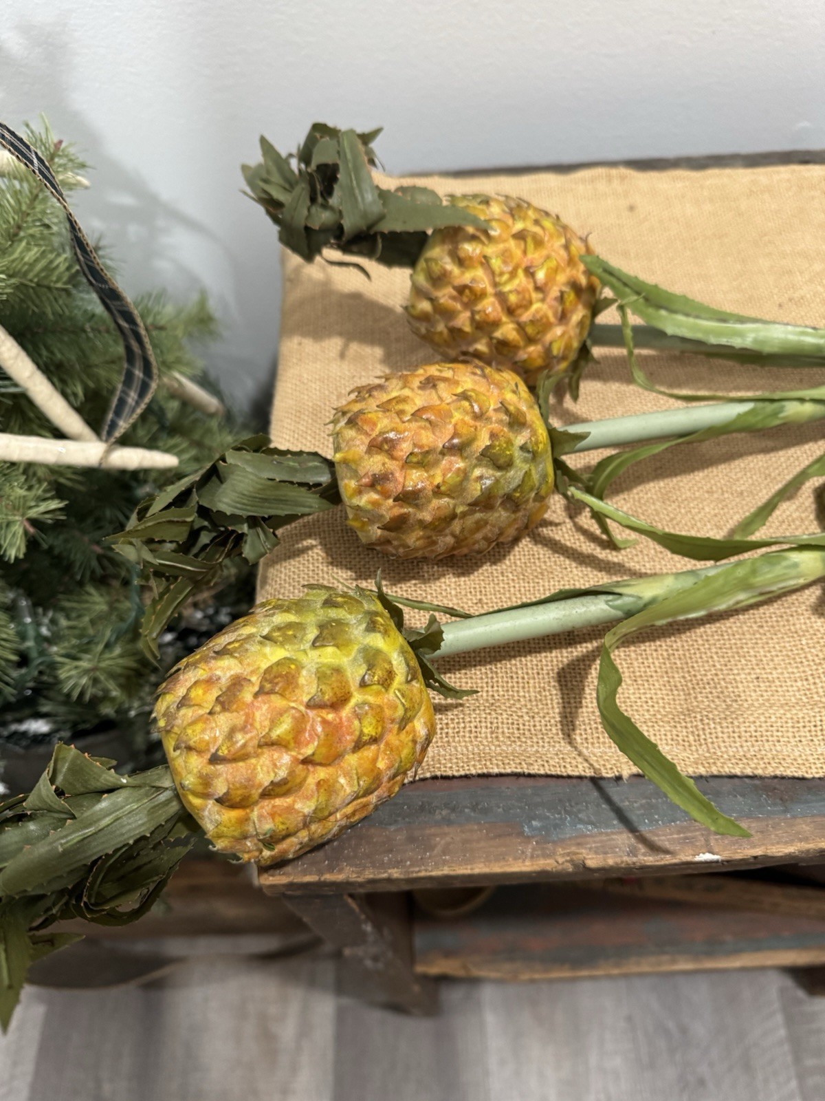 Primitive Pineapple Stems 28”
