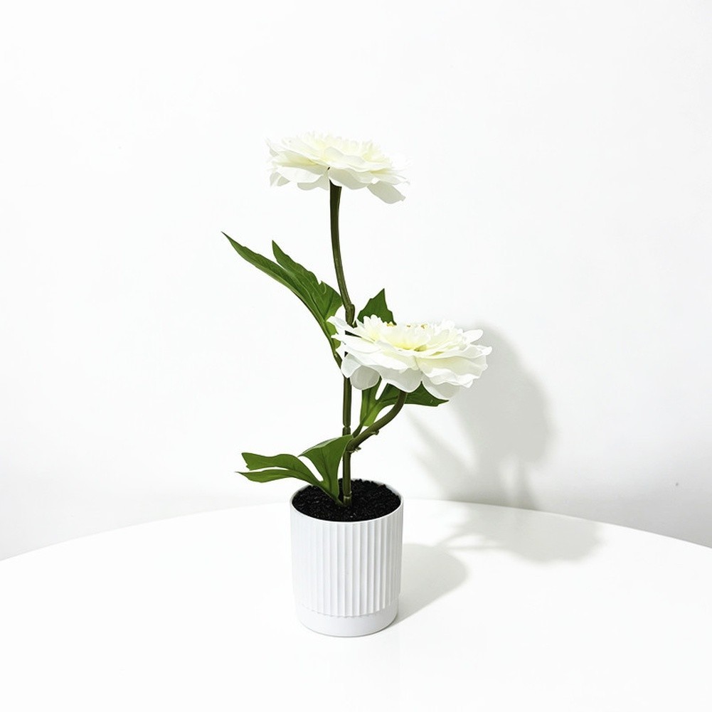 Fake Peony Bonsai Silk Plastic Flower Plant for Living Room Decor 27cm