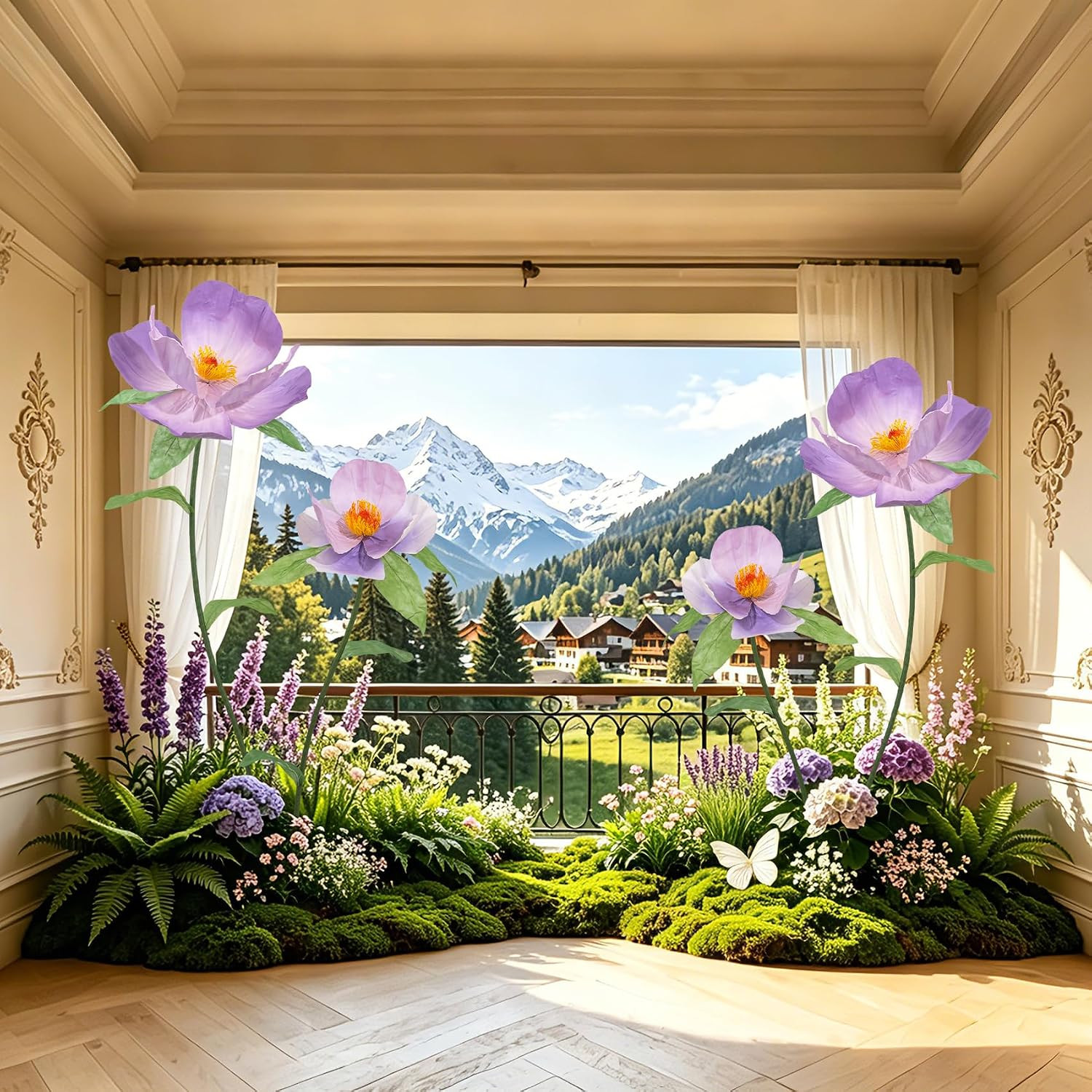 Giant Paper Flowers for Wall Decor – 69 Inch Large Crepe Paper Artificial Flower