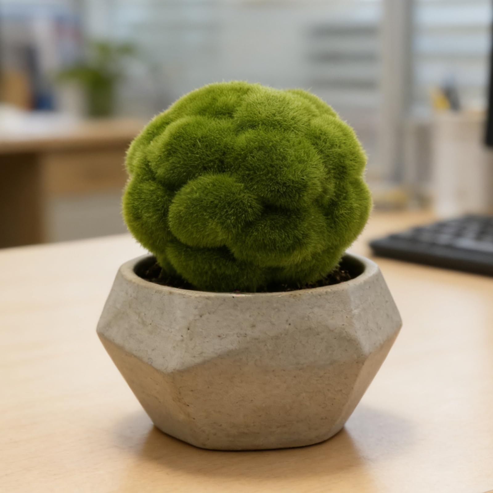 Green Moss Ball Decorations 6 PCS Simulated Artificial Plant Garden Party