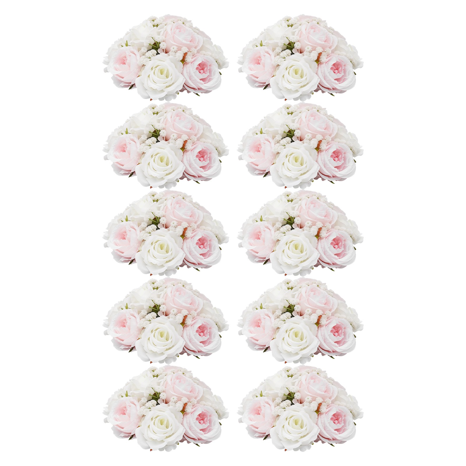 Wedding Flower Balls For Centerpieces 10Pcs Artificial Flower Ball Arrangement