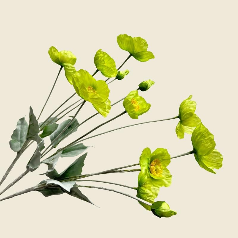 Urier Poppies Flowers Artificial,Ranunculus Artificial Flowers,Silk Flowers w…