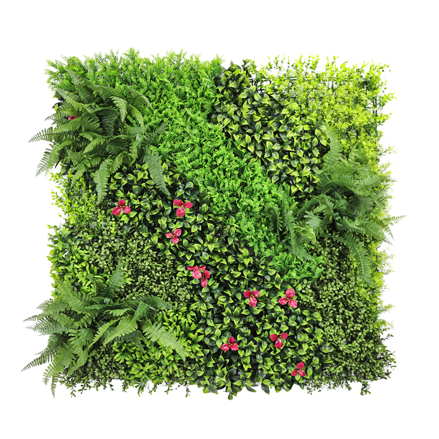 40×40″ Artificial Boxwood Wall Hedge Mat Plant Panels Outdoor Grass Fence