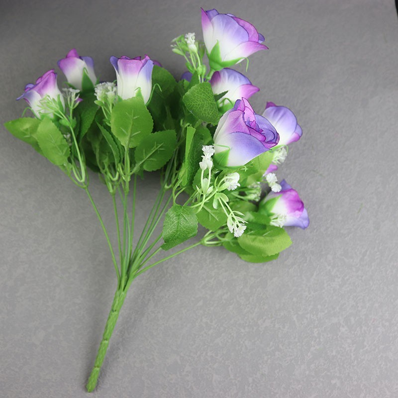 Silk Artificial Flowers Pack of 12 32cm Stems for Vase and Shelf Display