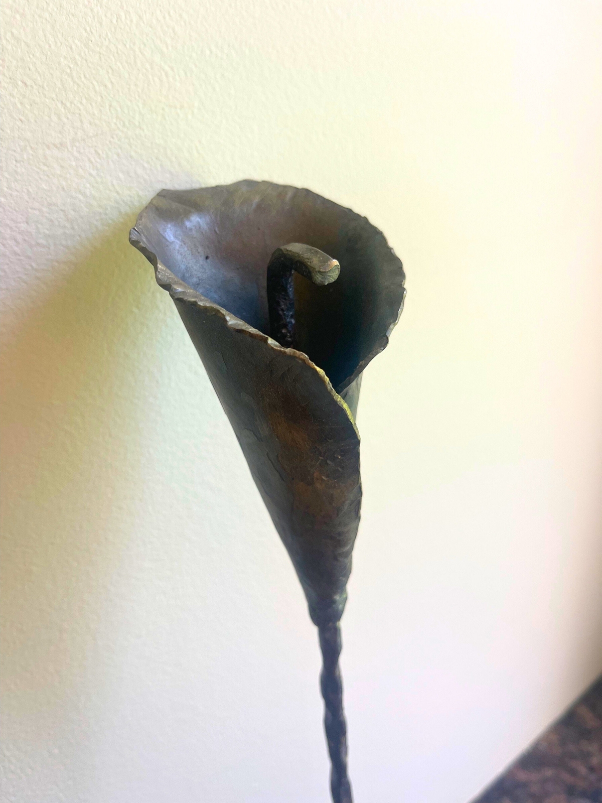 Amish Hand-Forged Steel Calla Lily – Artificial Flower