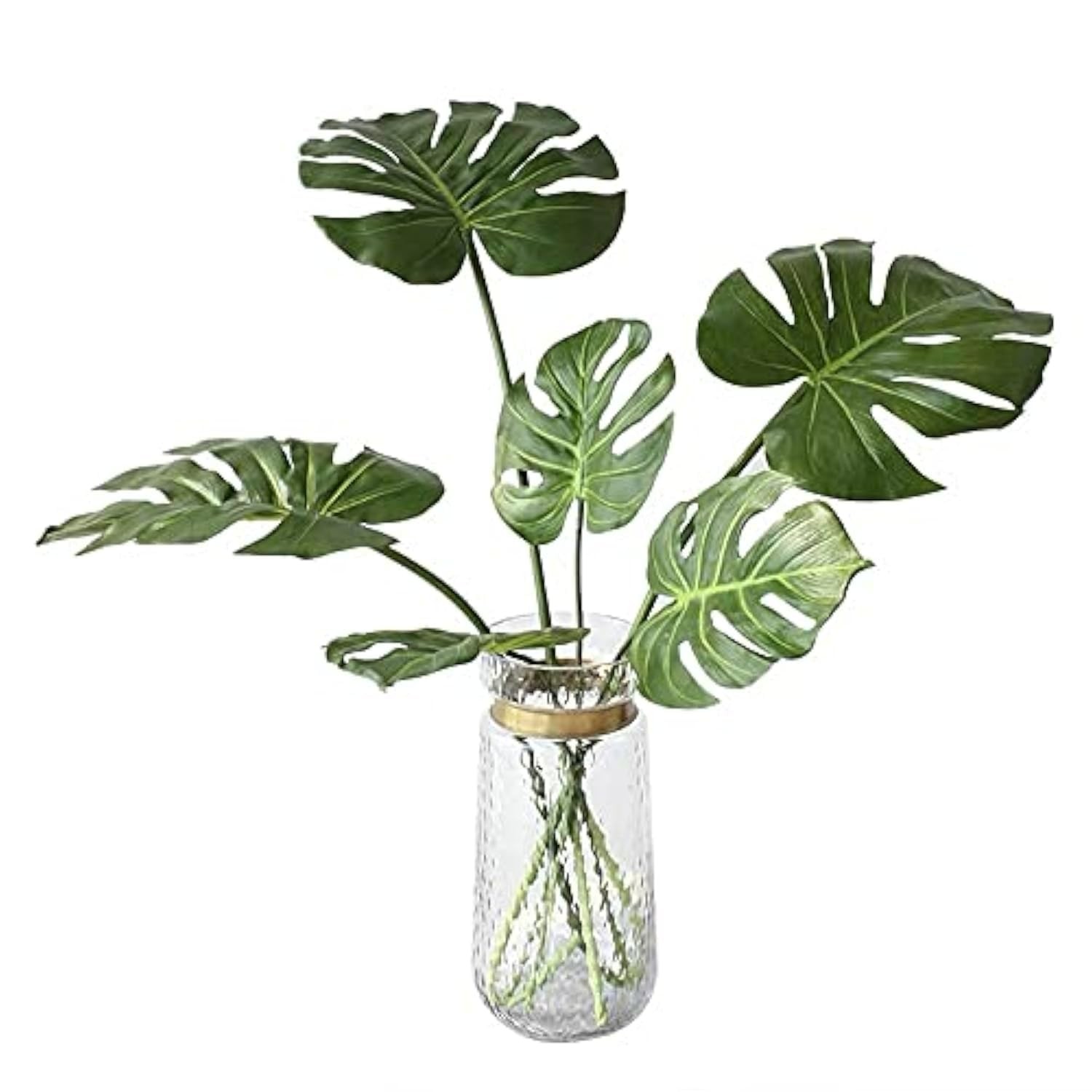 Artificial Monstera Leaves Real Touch Monstera Deliciosa Plant Leaf Stems Fau…