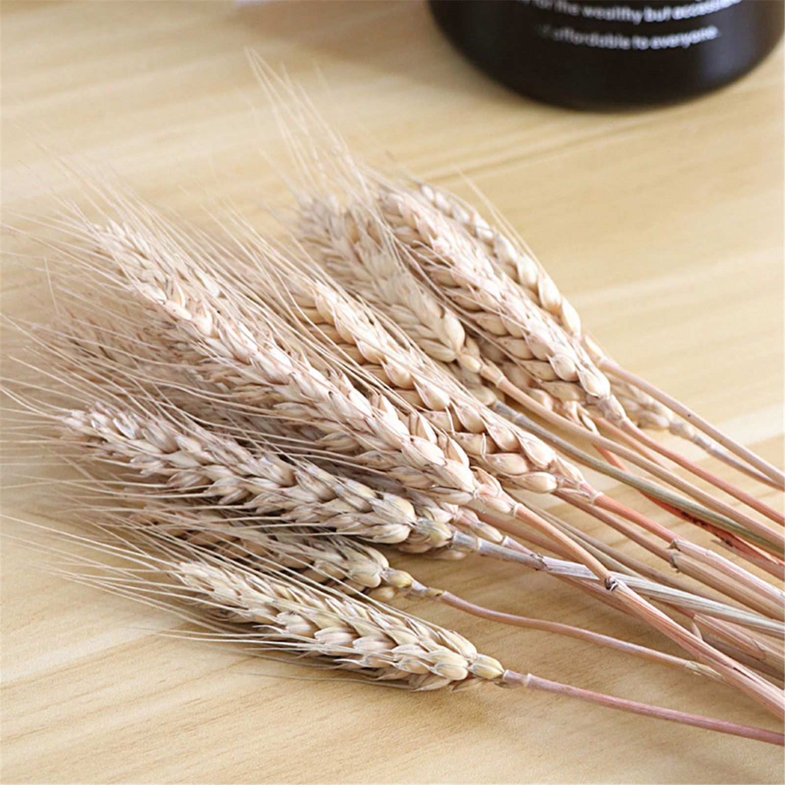 100pcs Dried Natural Wheat Stalks DIY Craft Bouquet Bunch Wheat For Home Decor