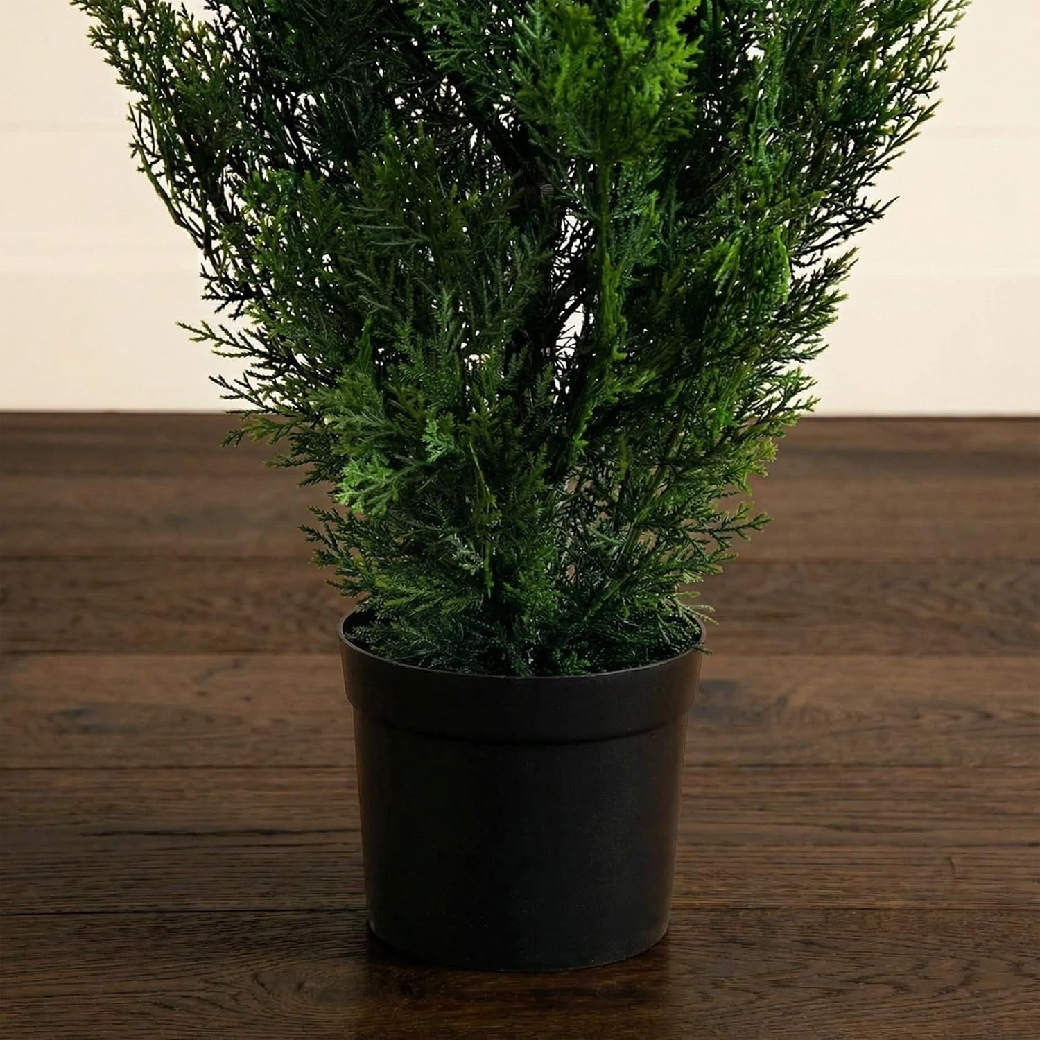 4ft Faux Cedar Tree with Nursery Planter – UV Resistant Artificial Pine with …