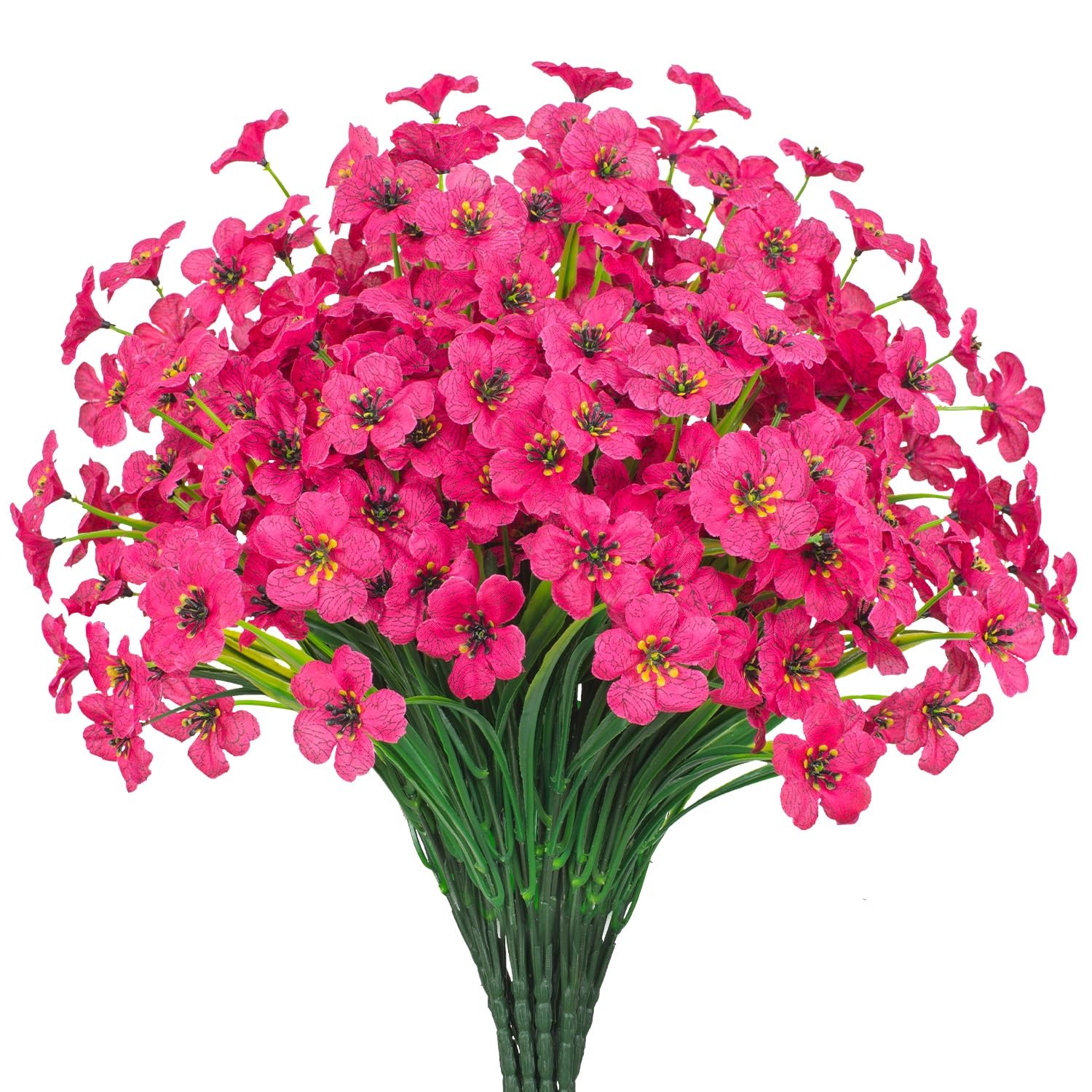 21 Bundles Outdoor Artificial Flowers UV Resistant Fake Silk Flowers No Fade …