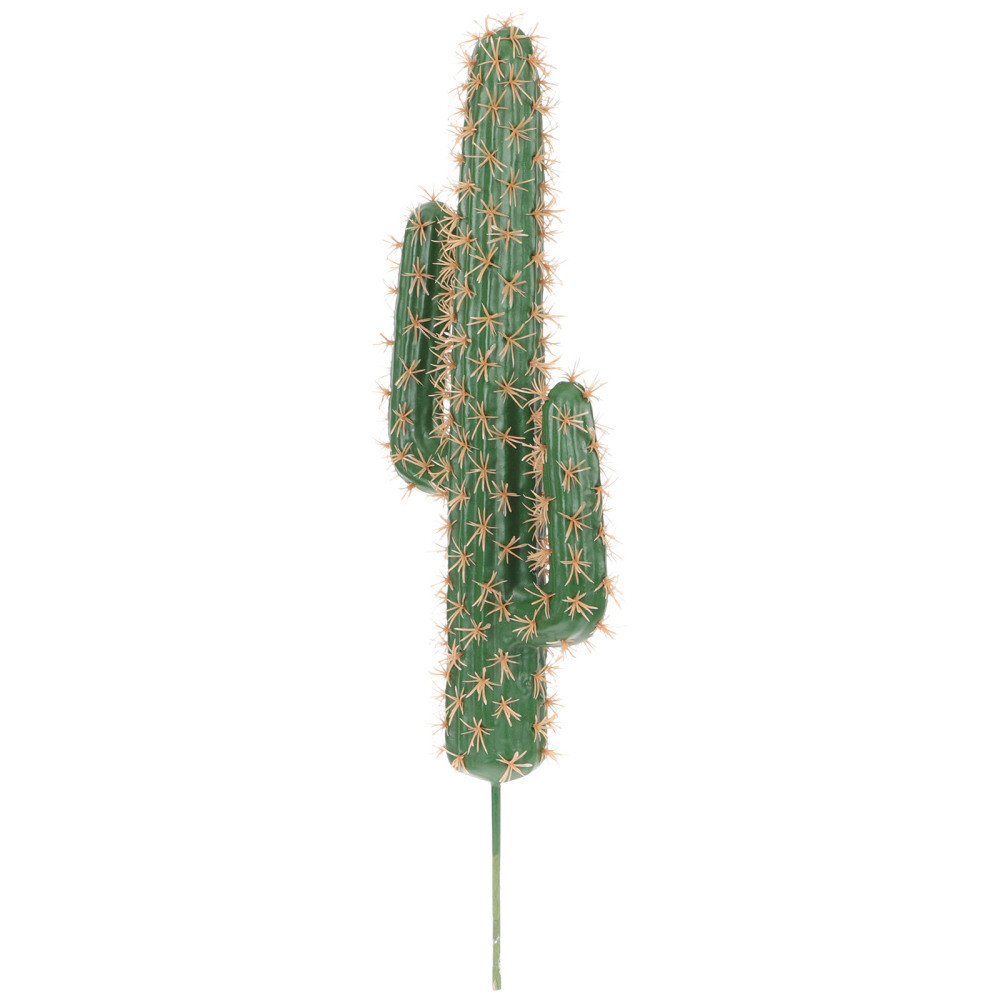 Cactus Model Statue Decor Centerpiece Faux Indoor No Pot Banquet