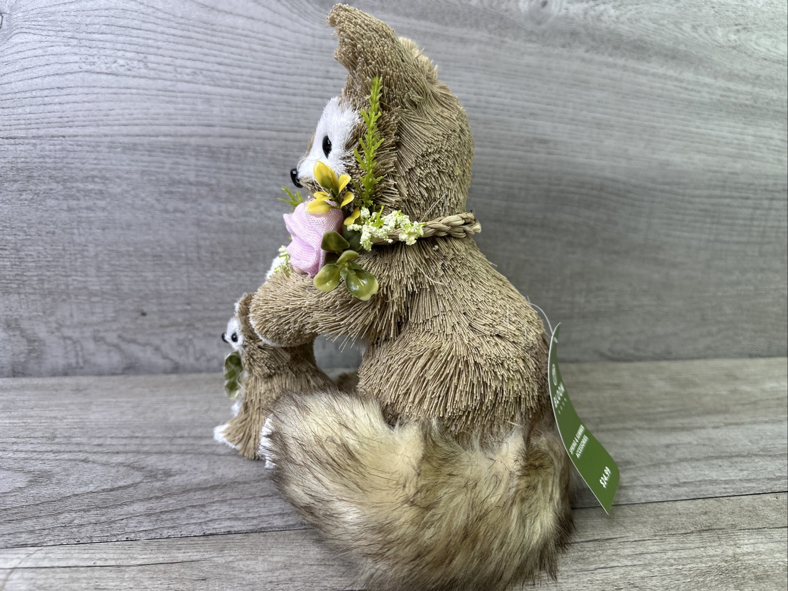 Bloom Room Fox Mom and Baby with Floral Decor NEW