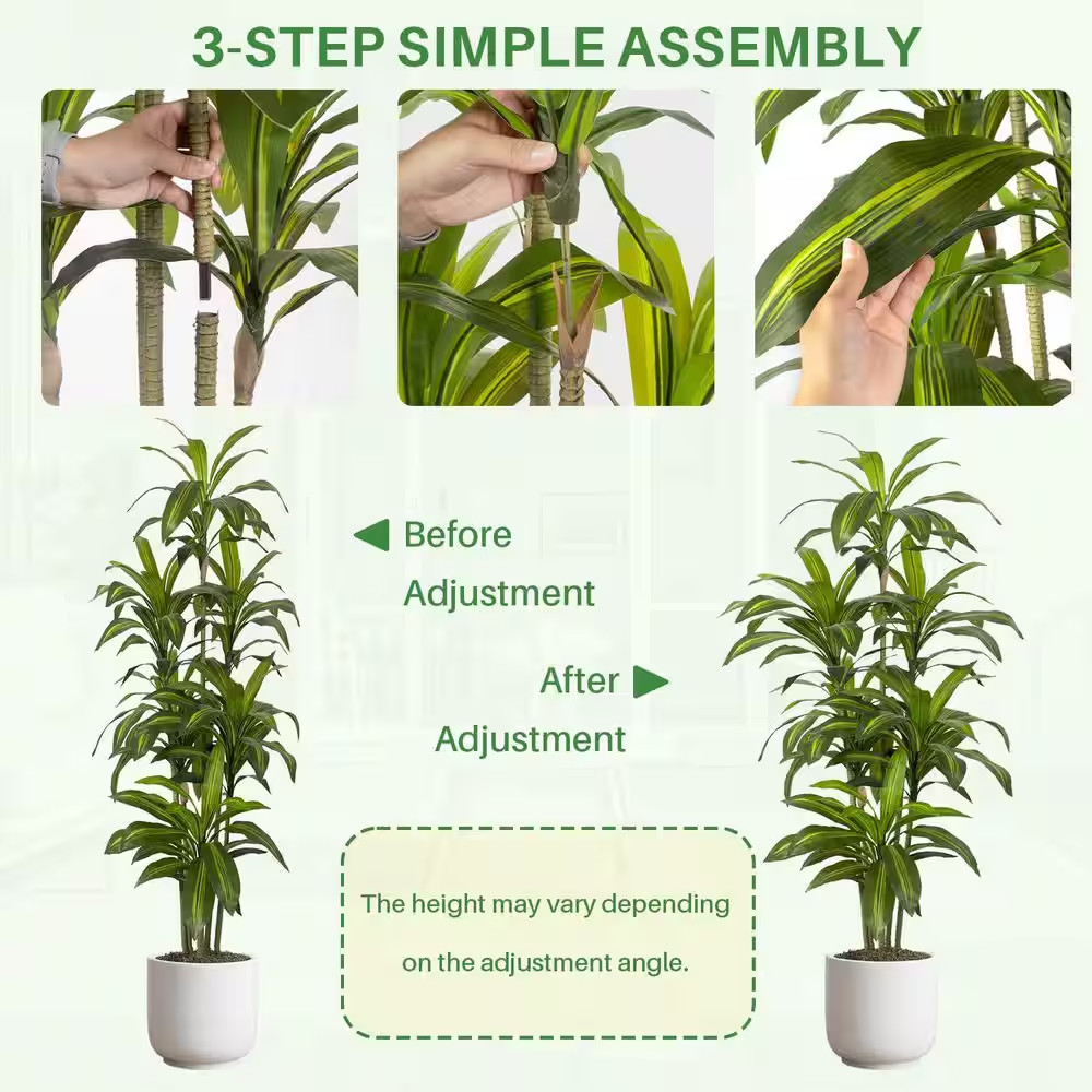Faux Bird of Paradise Tree 1 Piece Artificial Green Indoor Tropical Plant Real T