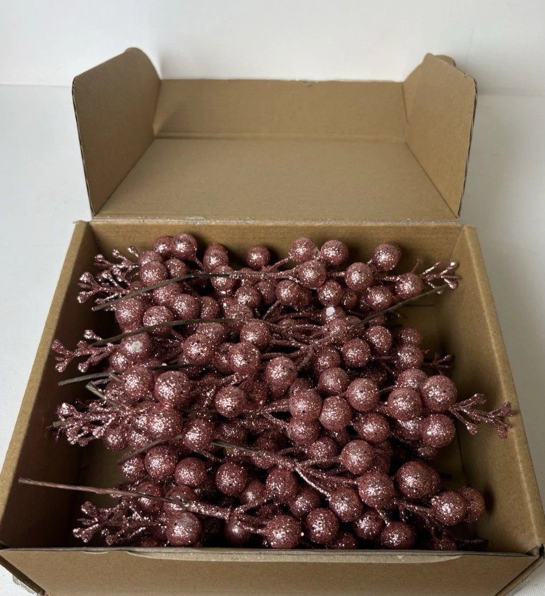 Dusty Rose Colored Cranberry Floral Pieces Decor