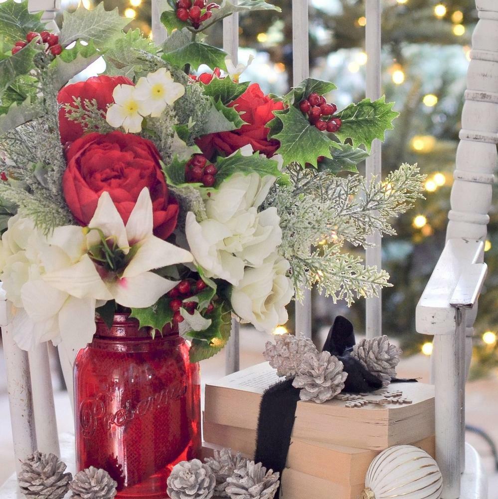Artificial Red Peony Bouquet for Home Decor, Crafting and Displaying
