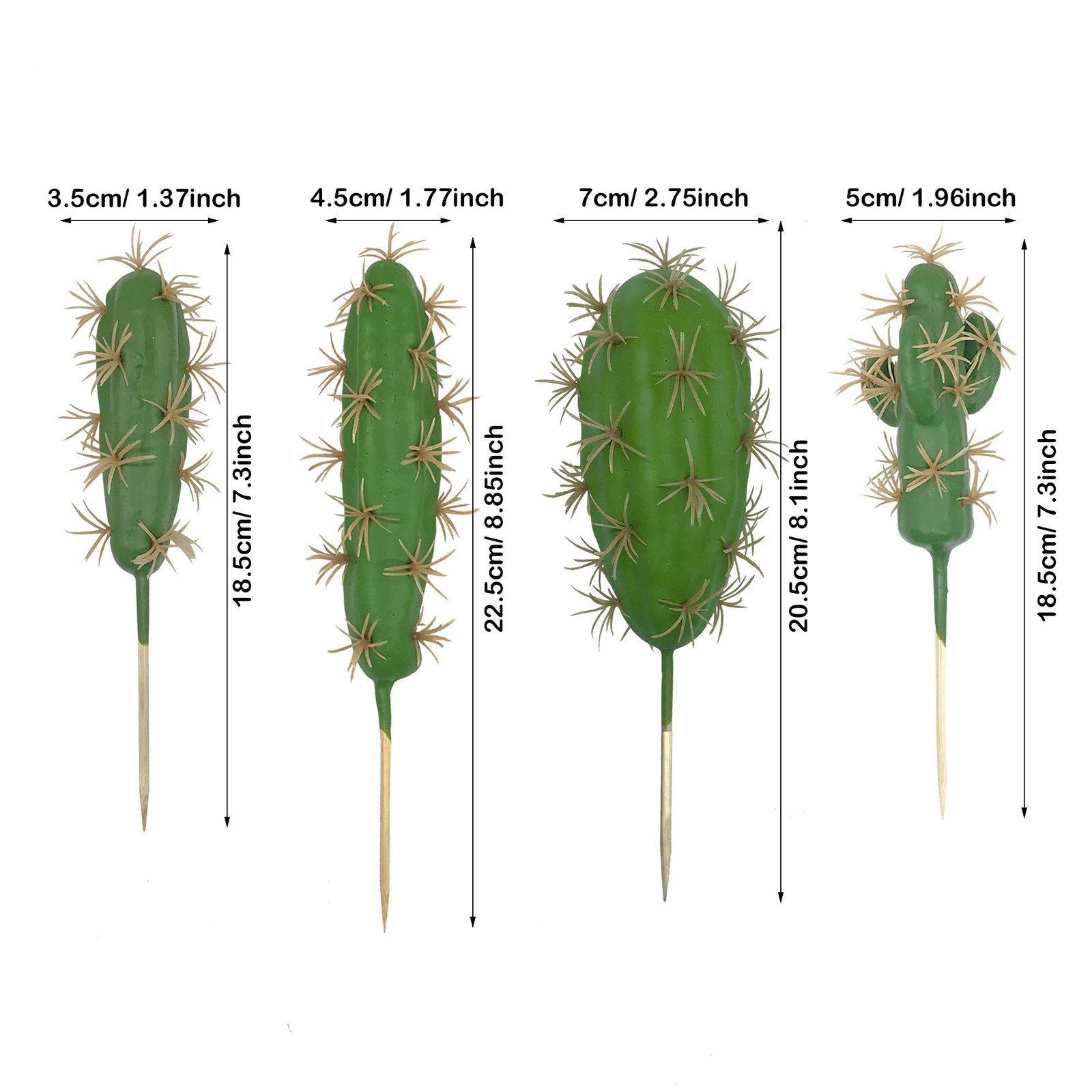 10 PCS Faux Fake Succulents Artificial Cactus Decor Faux Cactus Cacti Plant A…