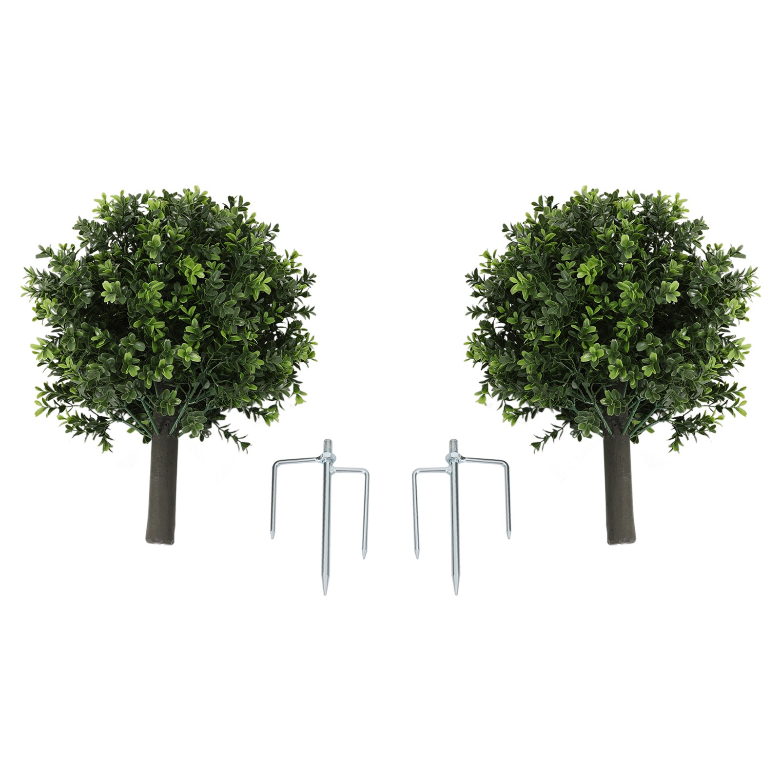 2 pcs 55.88cm Artificial Shrubs for Front Porch Garden Yard & Balcony Decor