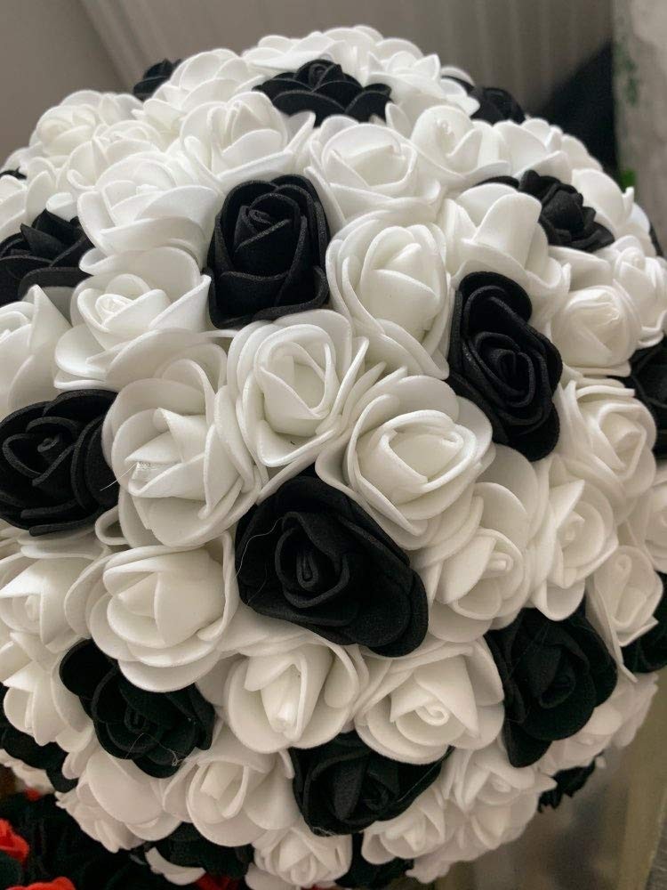 Artificial Flowers 100PCS 3CM Mini Fake Roses for DIY Wedding Bouquets Center…