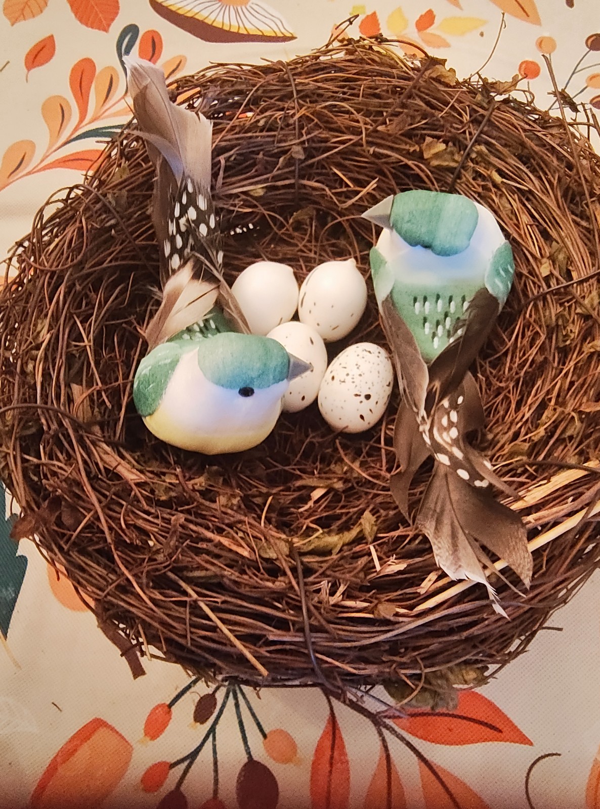 6″ Artificial Faux Bird’s Nest with Eggs.