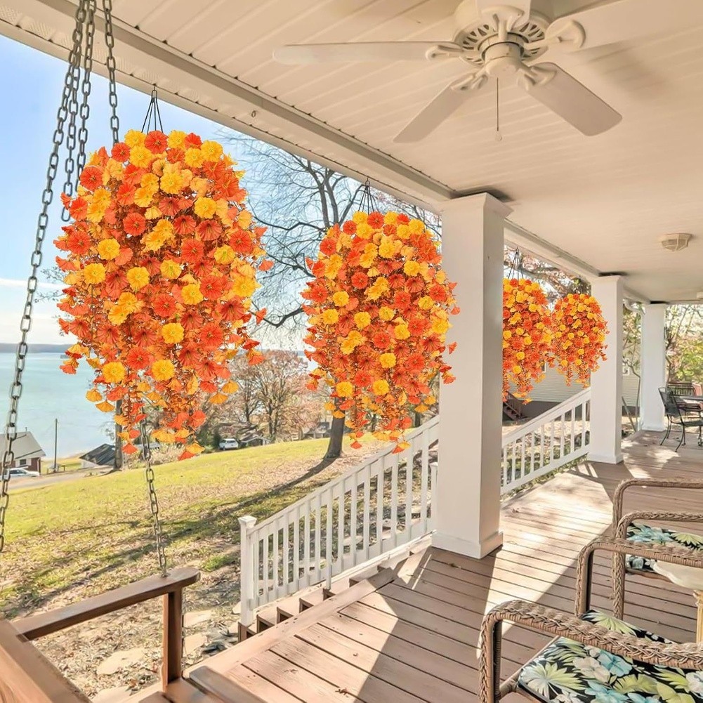77 25cm Artificial Eucalyptus Vine with Morning Glory for Mantel Decor