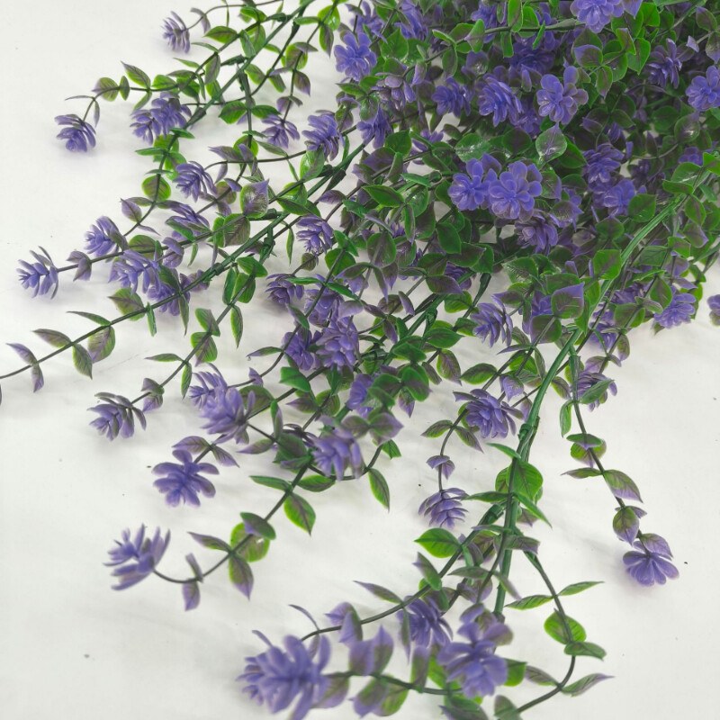 4PCS DIY Simulation Plants Plastic Flower Rattan Wall Hanging Ceiling Home Decor