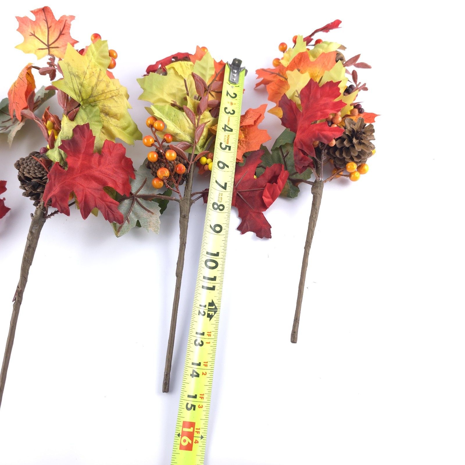 Set of 4 Harvest Leaf and Berry Picks by Valerie Home Floral Decor