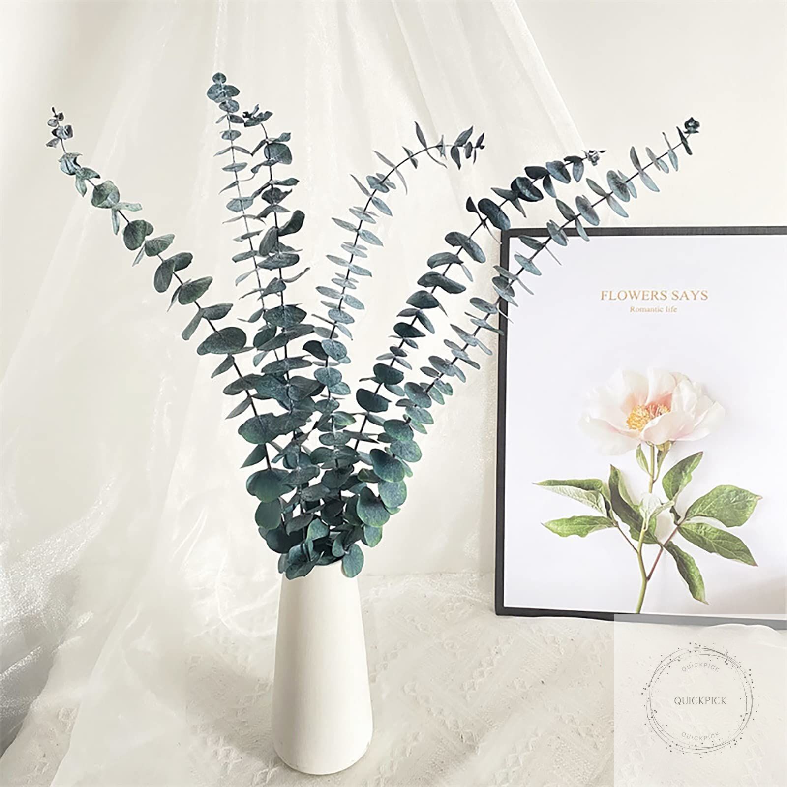 Eucalyptus for Shower 10 Pcs Hanging Dried Eucalyptu Stems 17″ Real Eucalyptus